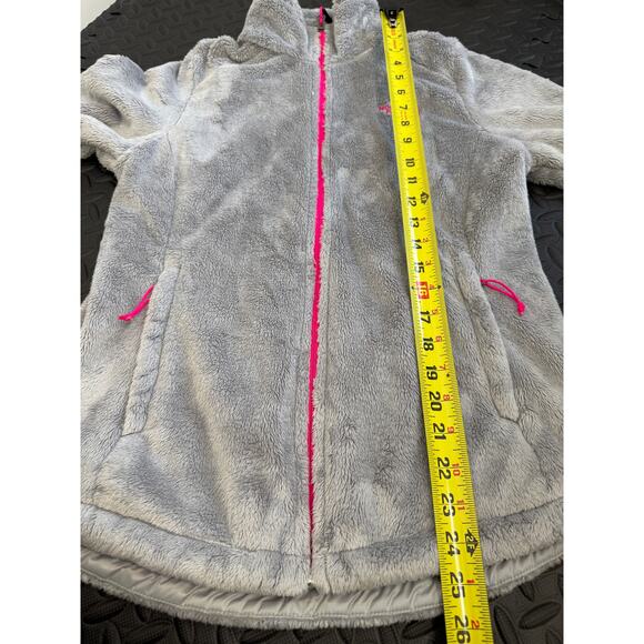 The North Face Women’s Medium Gray Pink Full Zip Fleece Jacket Cozy Athleisure - Picture 6 of 8